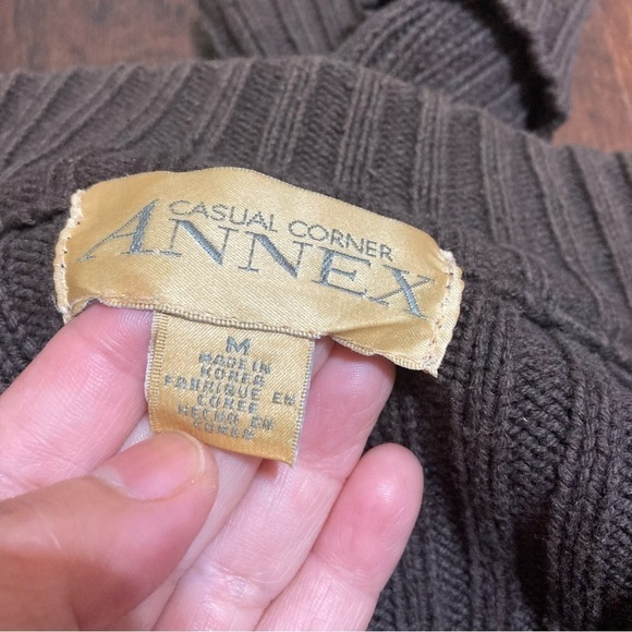 CASUAL CORNER ANNEX vintage 90’s knit and microfiber suede like sweater Medium - Picture 7 of 12